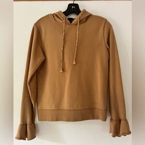 Jcrew ruffle wrist sweatshirt